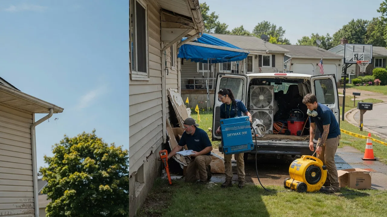 Ceiling Leak Cleanup in Mechanicsburg, OH near me
